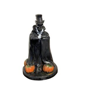 VTG  Blow Mold Skeleton Reaper With Pumpkins By The Paper Magic Group 1996 - 9.5